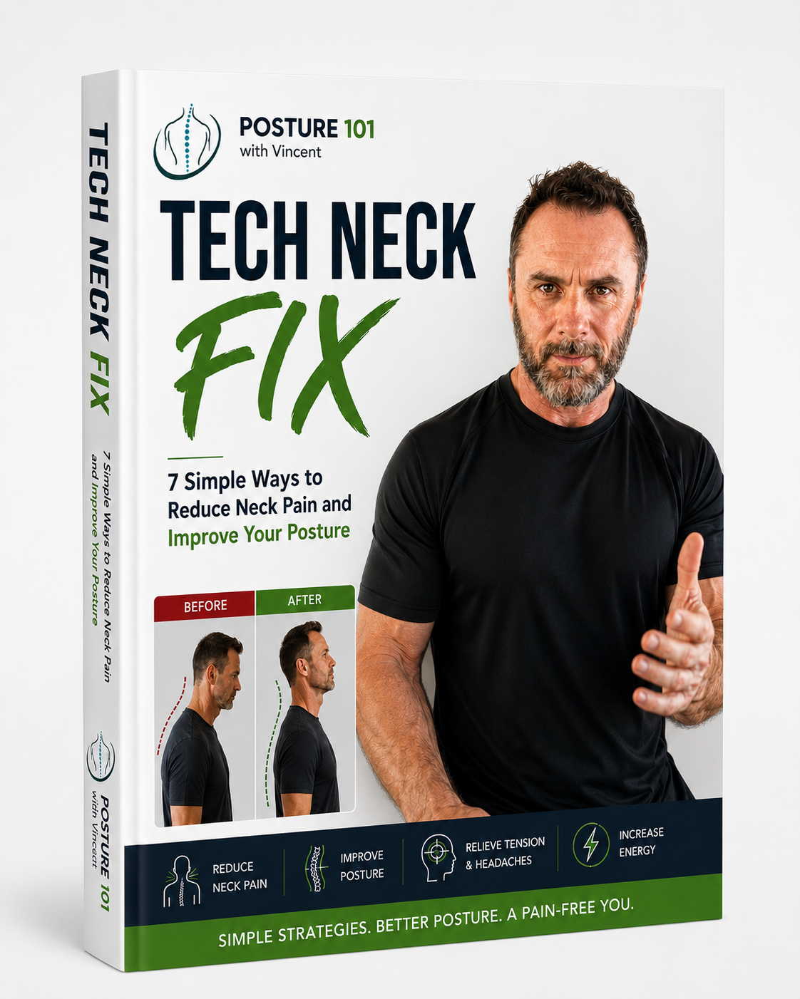 Tech Neck Fix free guide book by Vincent Marino